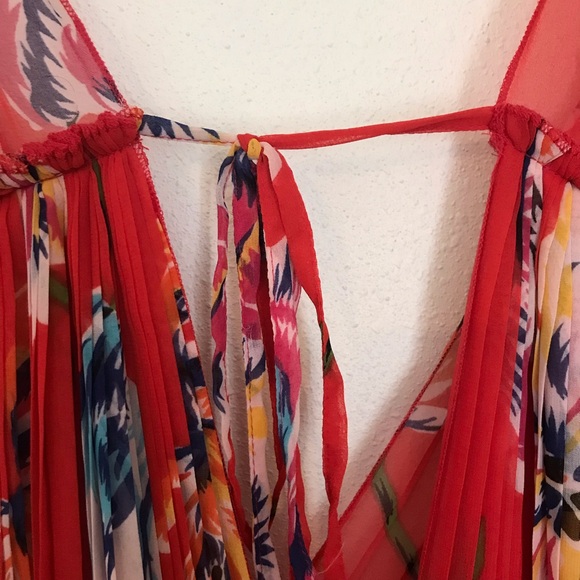 Free people sheer flower print blouse. Medium - Picture 4 of 8